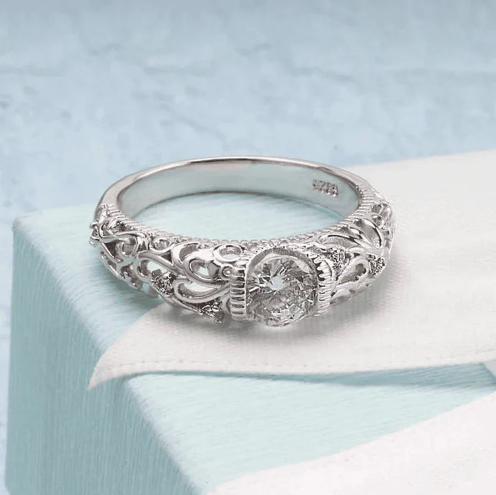 Sophisticated Silver Zirconia Band