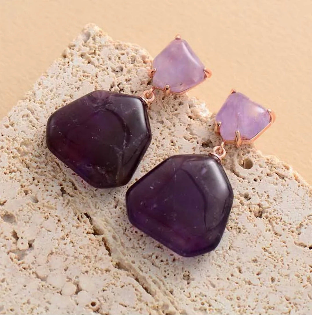 Contemporary Geometric Dangle Earrings