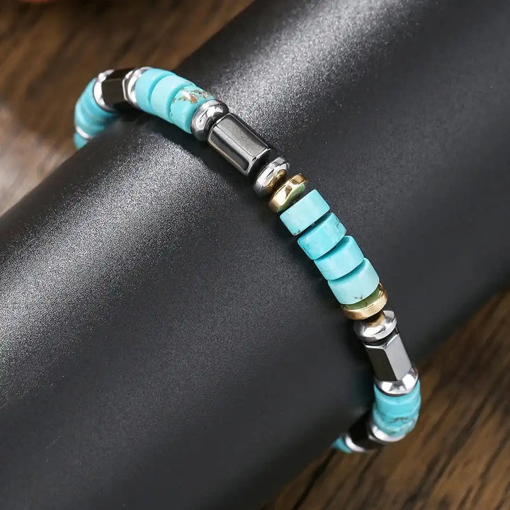 Bohemian Turquoise Stone Beaded Bracelet