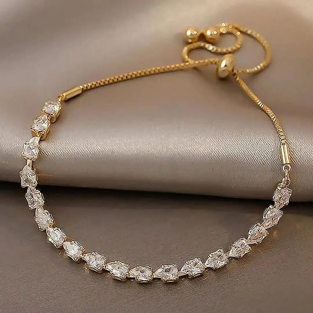 Adjustable Geometric Stone Bracelet