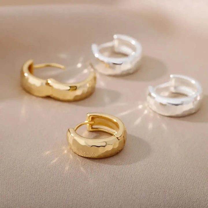 Eternal Curved Gold Hoop Earrings