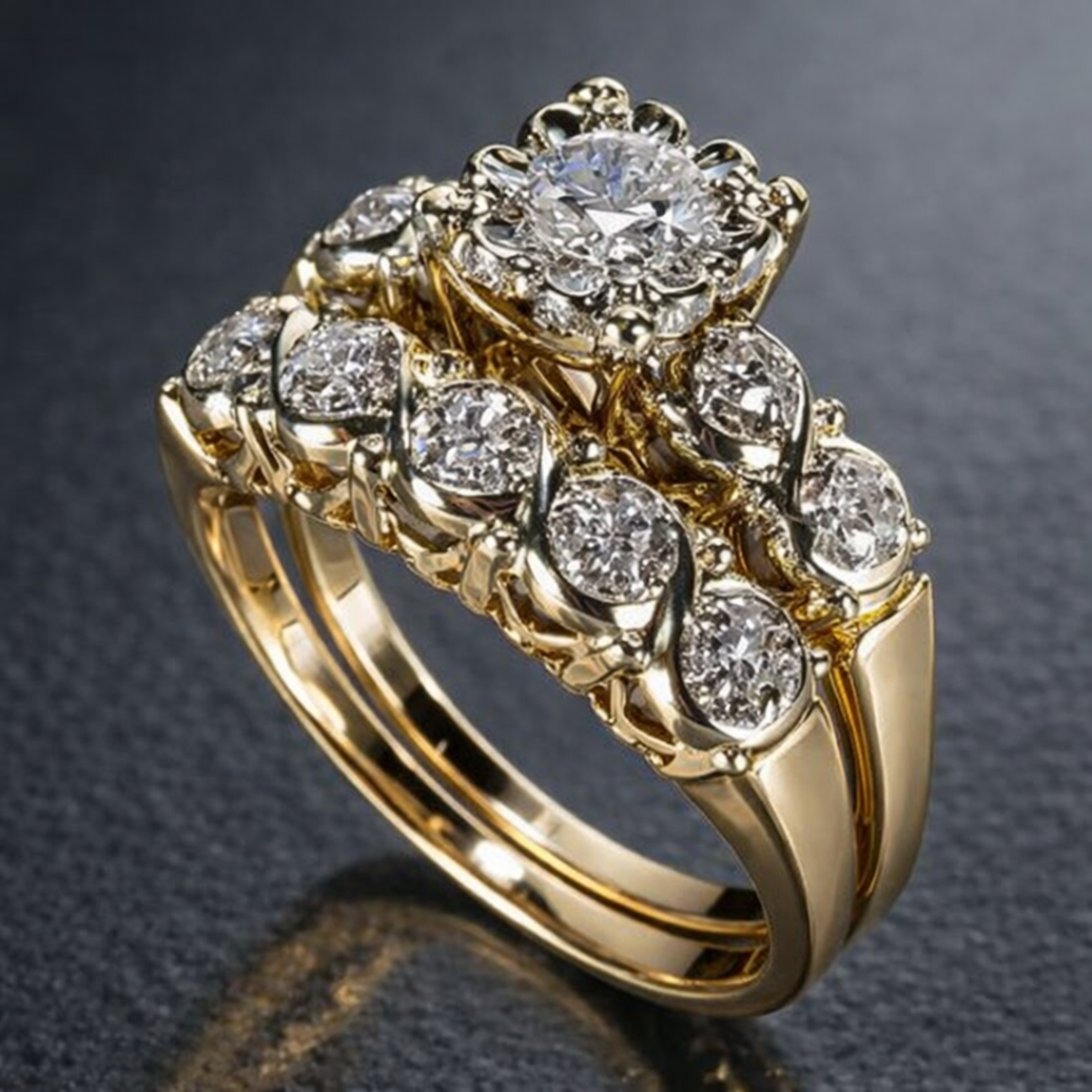 Vintage Shimmering Gold Ring