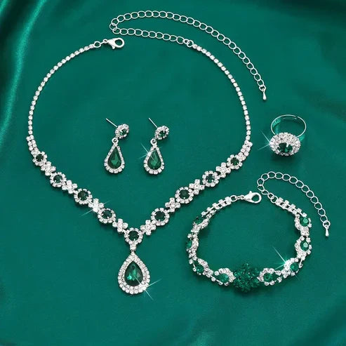 Adriana Lysandre Emerald Jewelry Collection