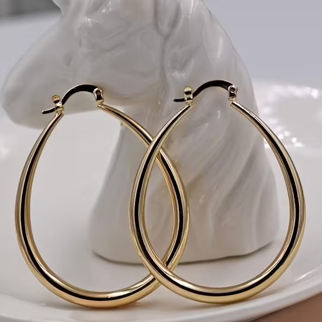 Unique Retro Gold Earrings