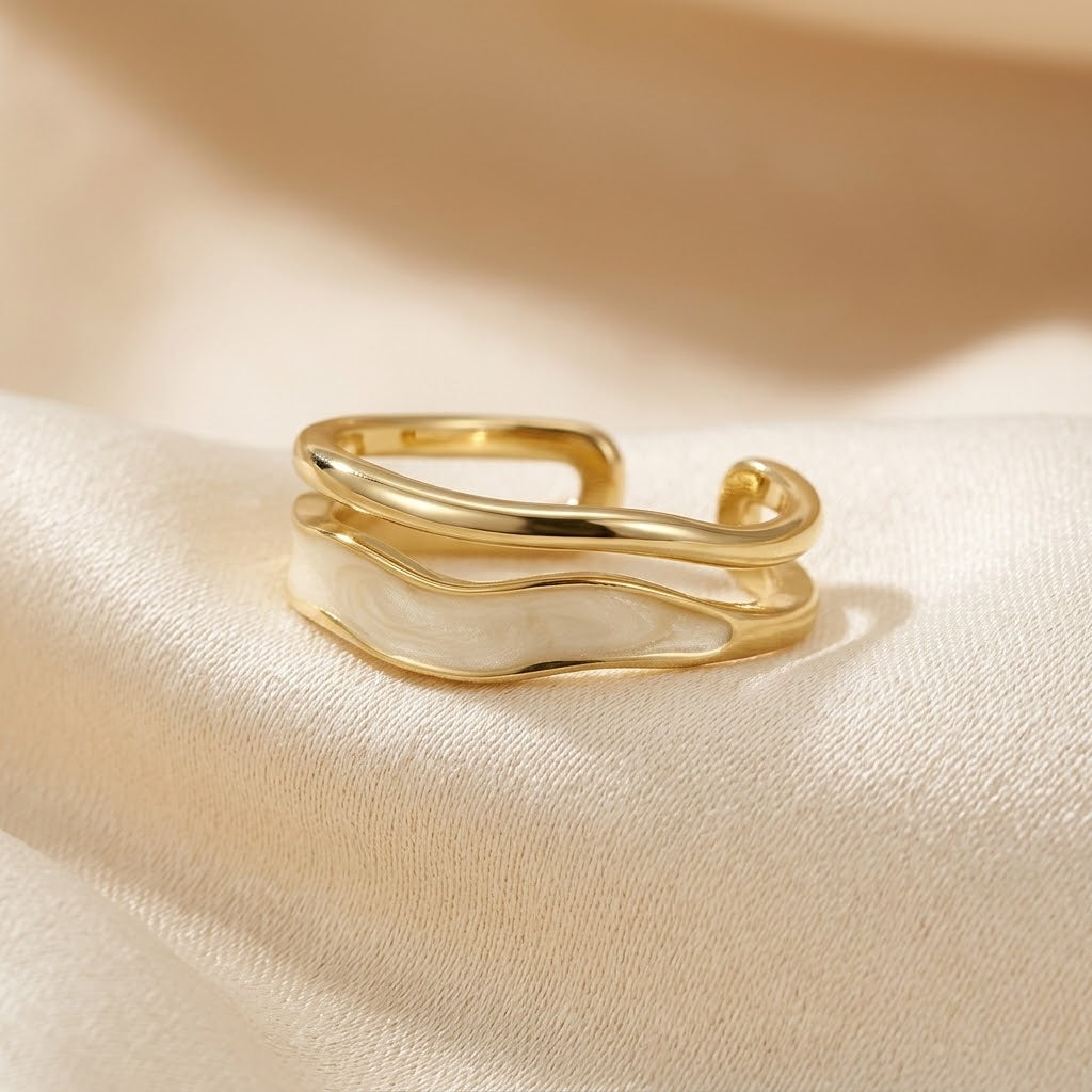 Sculpted Gold Wraparound Ring