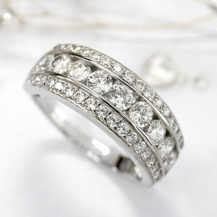 Sophisticated Silver Gemstone Ring