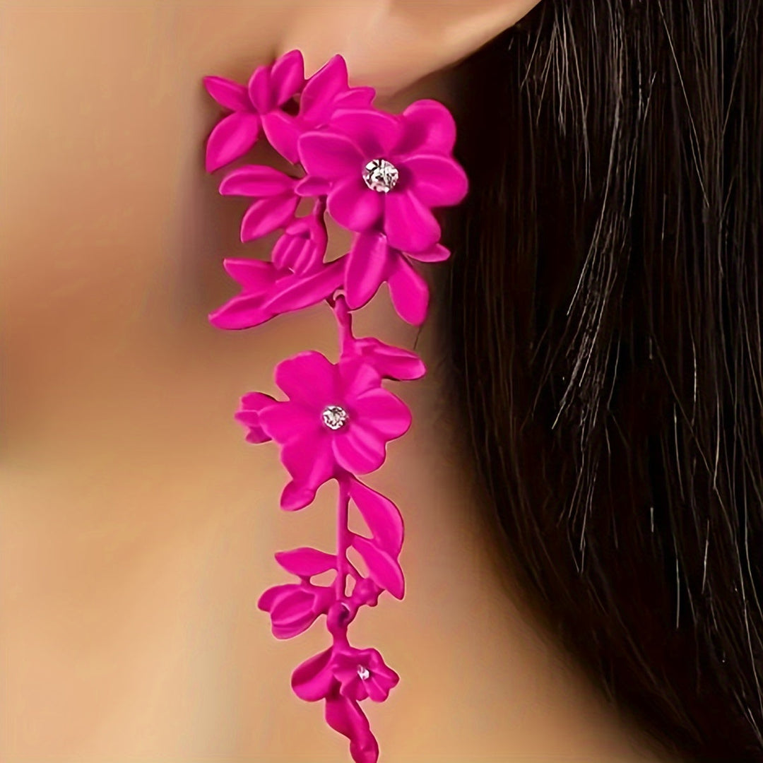 Elegant Floral Leaf Earrings
