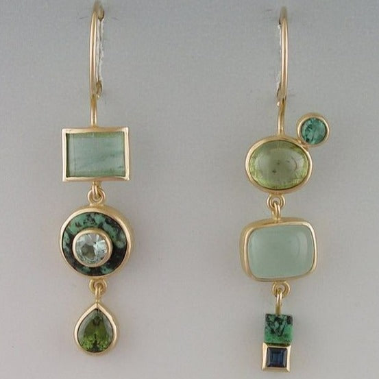 Retro Emerald Earrings