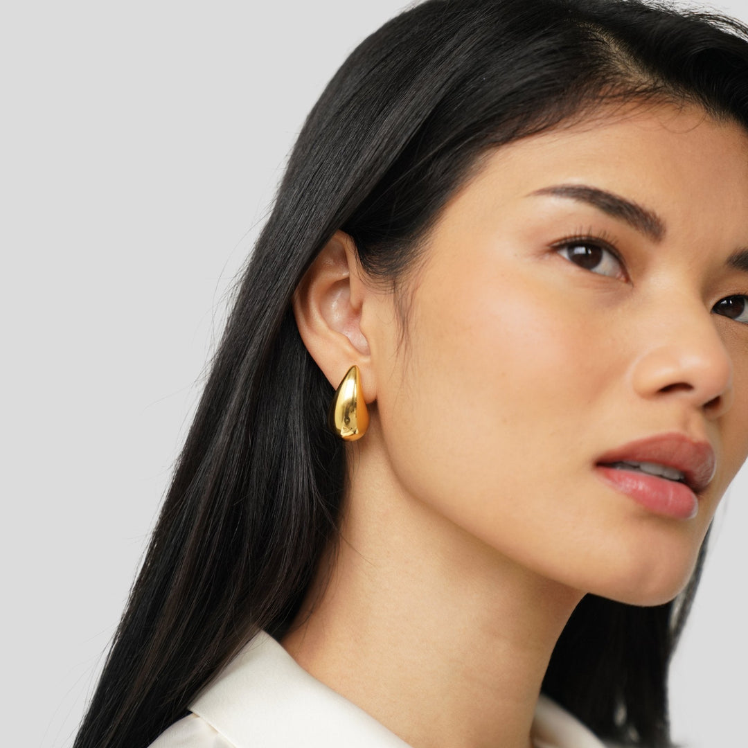 Golden Teardrop Earrings