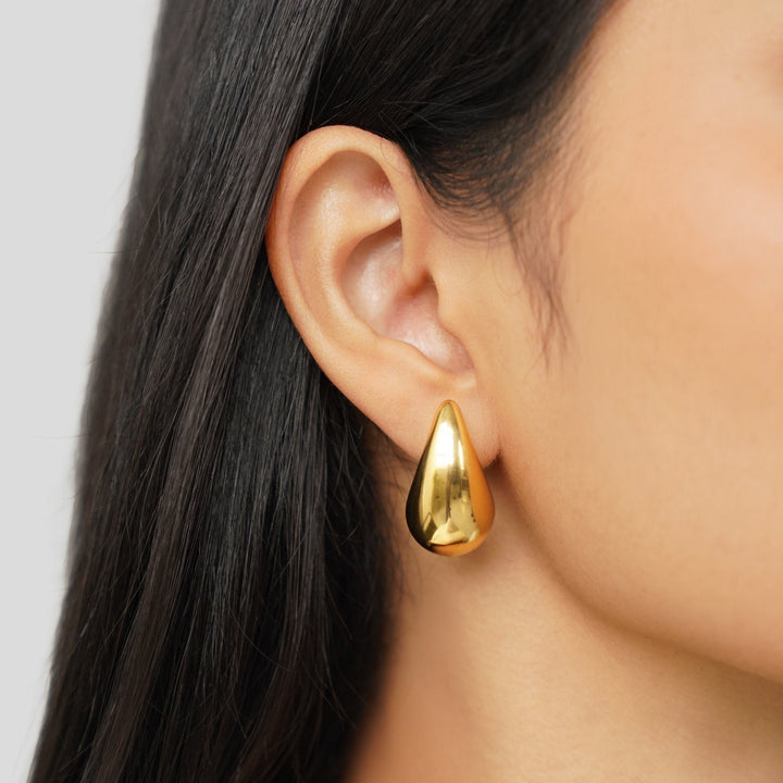 Golden Teardrop Earrings