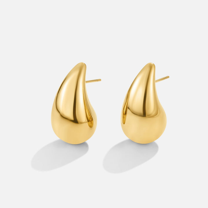 Golden Teardrop Earrings