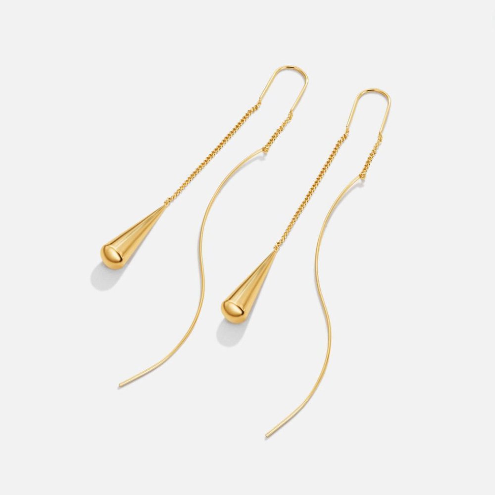 Tassel Earrings with Teardrop Design