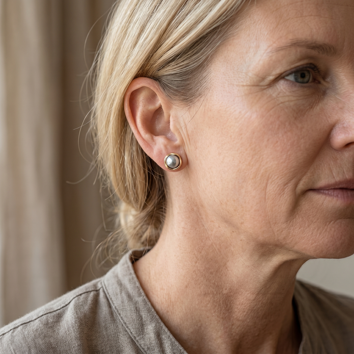 Sophisticated Black Pearl Earrings