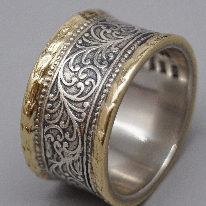 Classic Elegant Gold and Silver Ring
