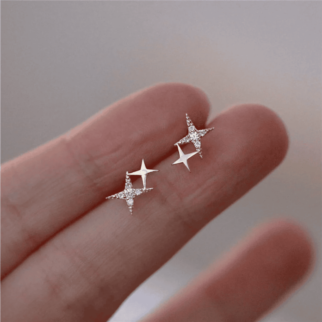 Dazzling Star Stud Earrings
