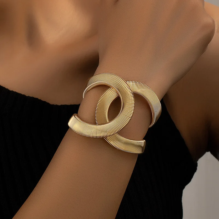 Chic Dual Gold Bracelet