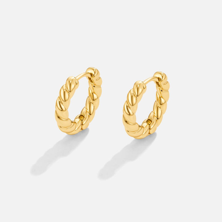 Twisted Gold Earrings