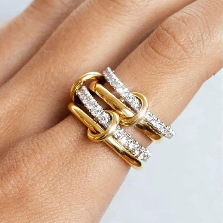 Woven Zirconia Ring Collection