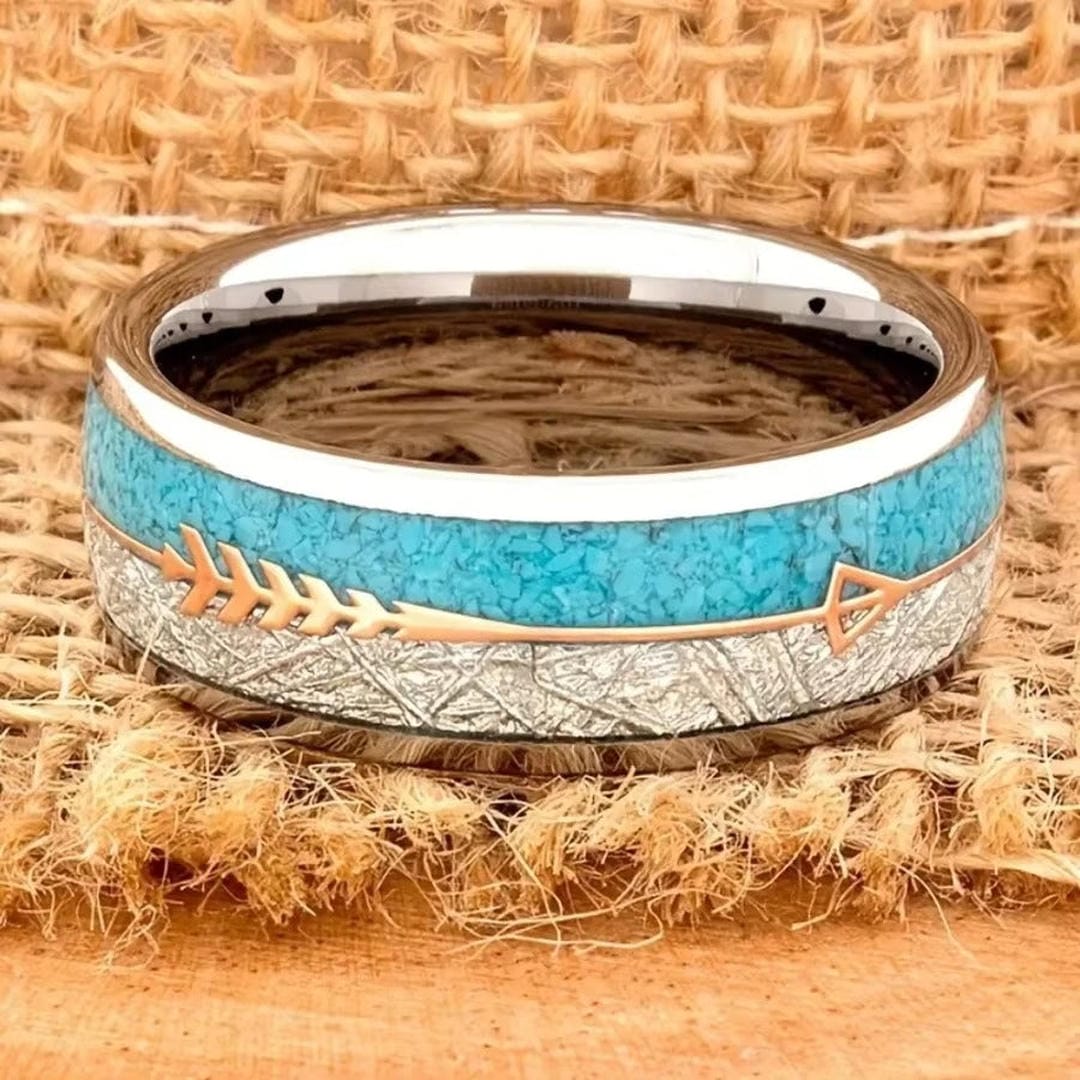 Vintage Enamel Silver Ring