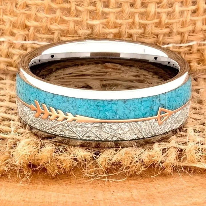Vintage Enamel Silver Ring