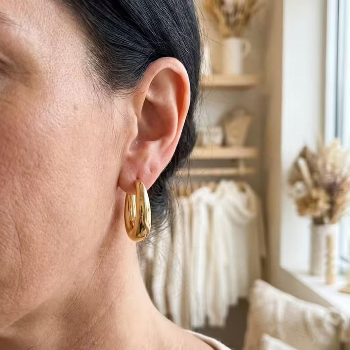 Timeless Golden Hoop Earrings