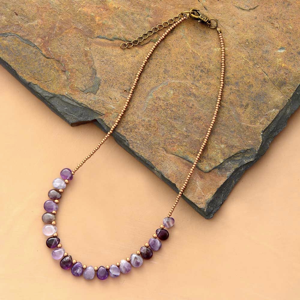Amethyst Necklace of Affection and Spirit