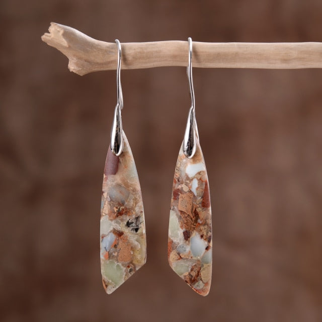 Divine Jasper Dangle Earrings