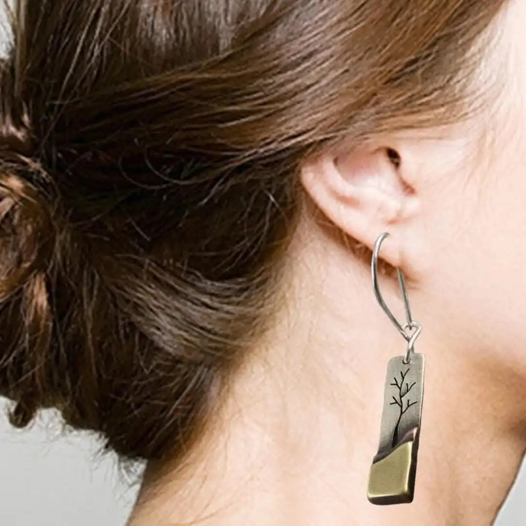 Retro Luna Leaf Dangles