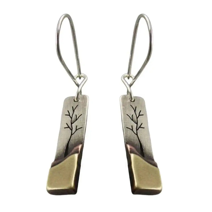 Retro Luna Leaf Dangles