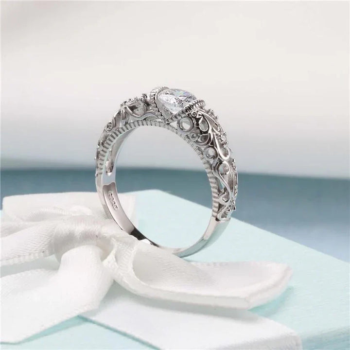 Sophisticated Silver Zirconia Band