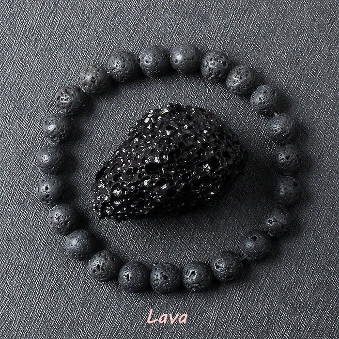 Lava Bracelet for Grounding Energy and Strength