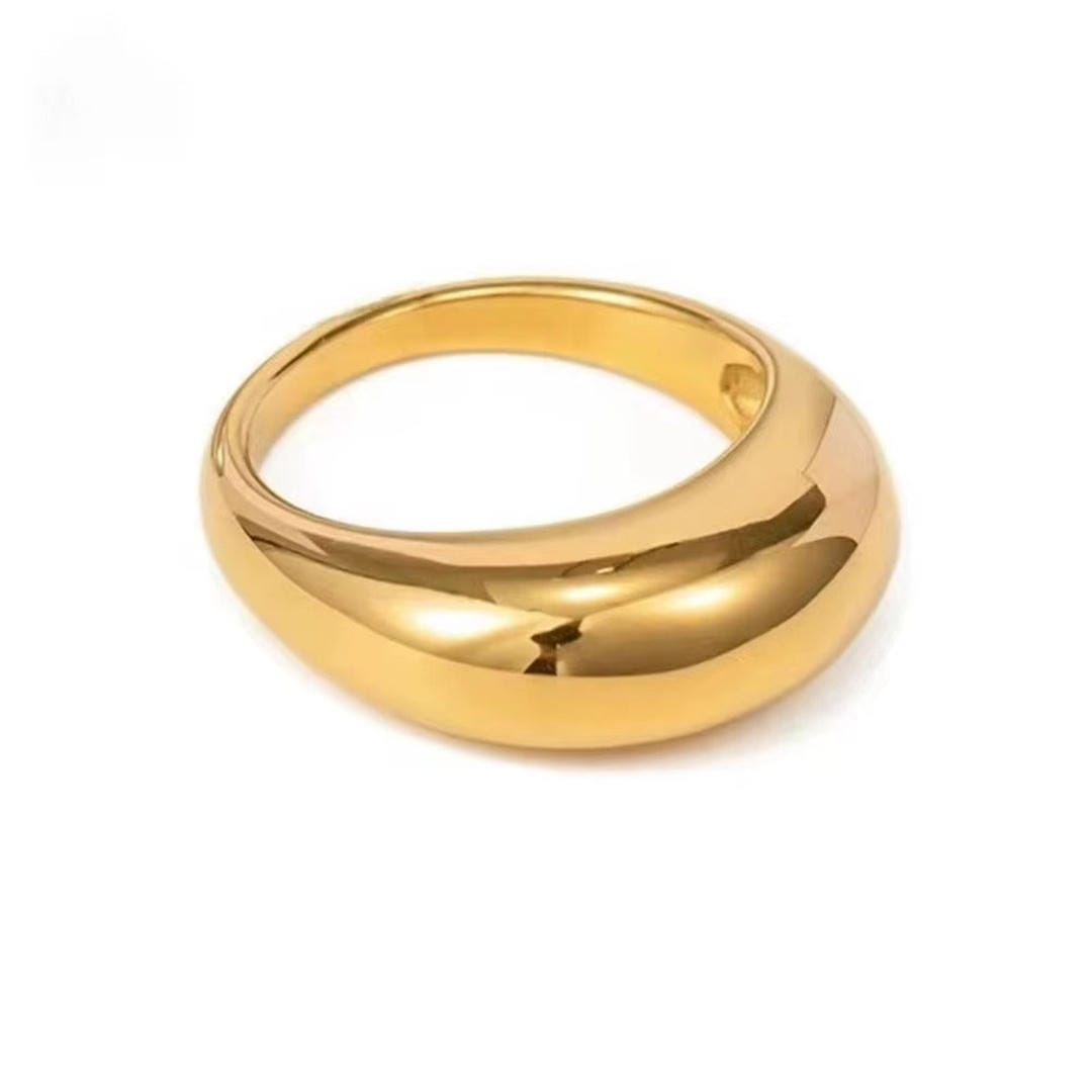 Eternal Golden Crescent Ring
