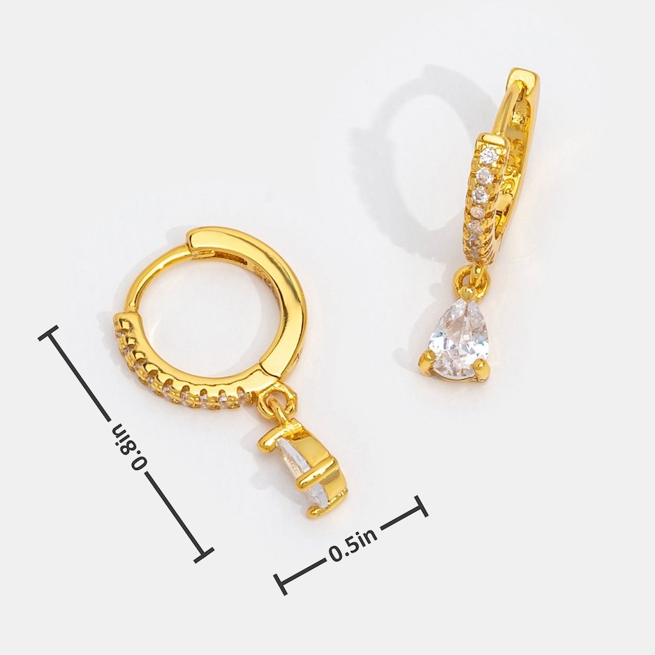 Luxury Crystal Gold Earrings